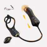 Asiuvnm Thrusting Prostate Massager with Vibrating Cock Ring 11