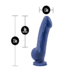 Blush Avant D8 Ergo Indigo Dual-Density Silicone Dildo 1