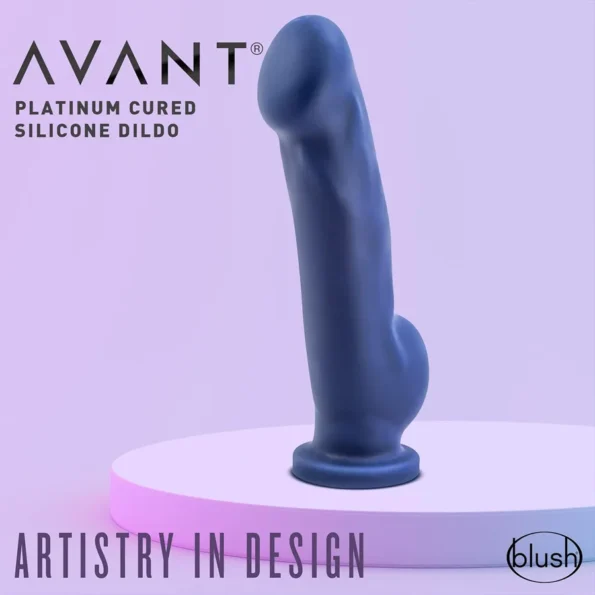 Blush Avant D8 Ergo Indigo Dual-Density Silicone Dildo