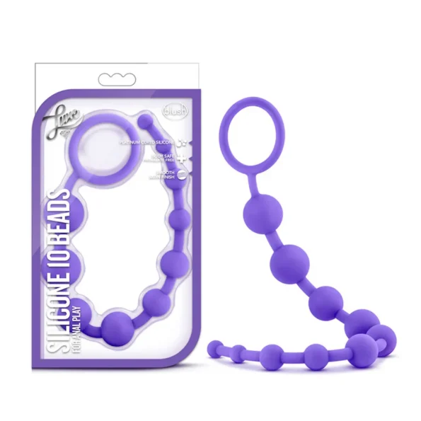 Blush Luxe Body-Safe Silicone Anal 10 Beads