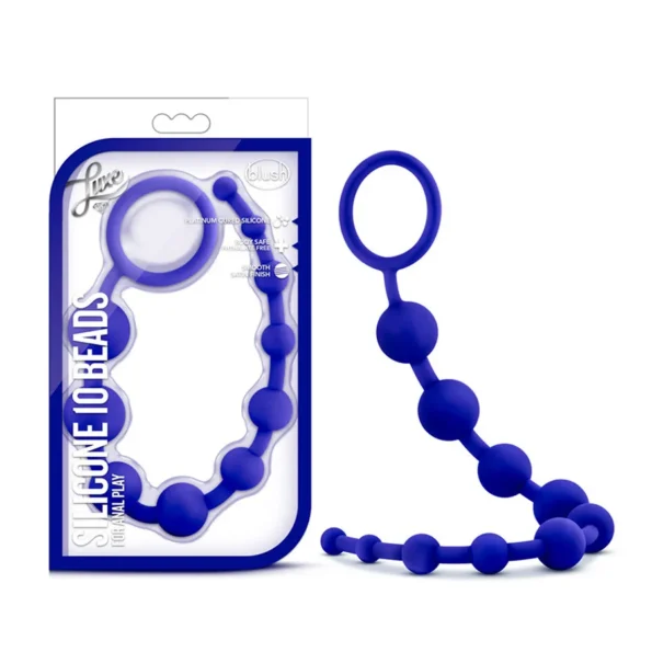 Blush Luxe Body-Safe Silicone Anal 10 Beads