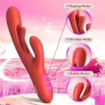 Bora Tapping G-spot Rabbit Vibrator – Triple Stim Pleasure 1
