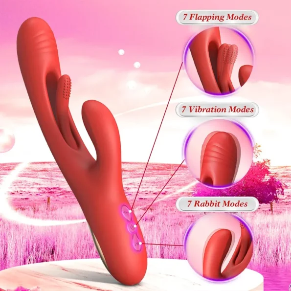 Bora Tapping G-spot Rabbit Vibrator – Triple Stim Pleasure