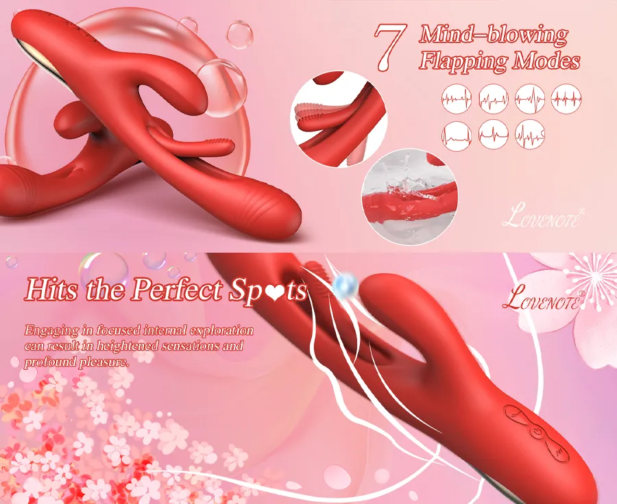 Bora Tapping G-spot Rabbit Vibrator – Triple Stim Pleasure