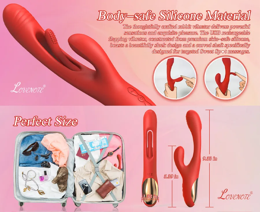Bora Tapping G-spot Rabbit Vibrator – Triple Stim Pleasure