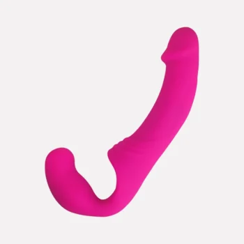 Double Rider Strapless Strap-On Dual Heads Vibrator for Couples