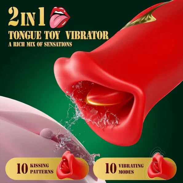 MizzZee Flame Lips Clit Vibrator – Oral-Like Biting & Licking