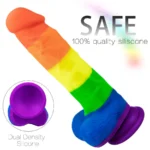 Multi-Color Realistic Large Size Dildo with Suction Cup 1