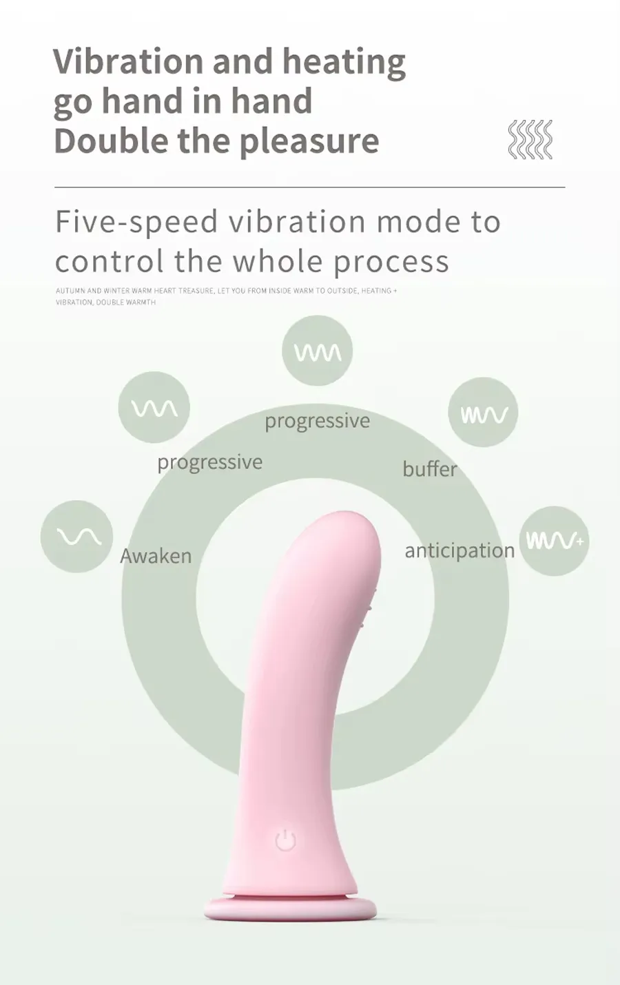 ROOMFUN CH-004M Auto-Heating Strap-On Dildo