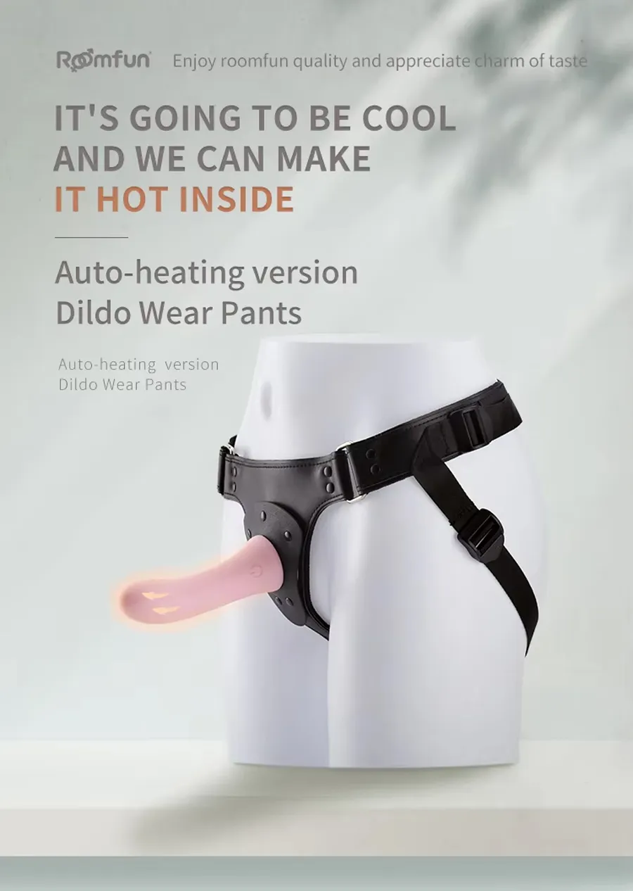 ROOMFUN CH-004M Auto-Heating Strap-On Dildo