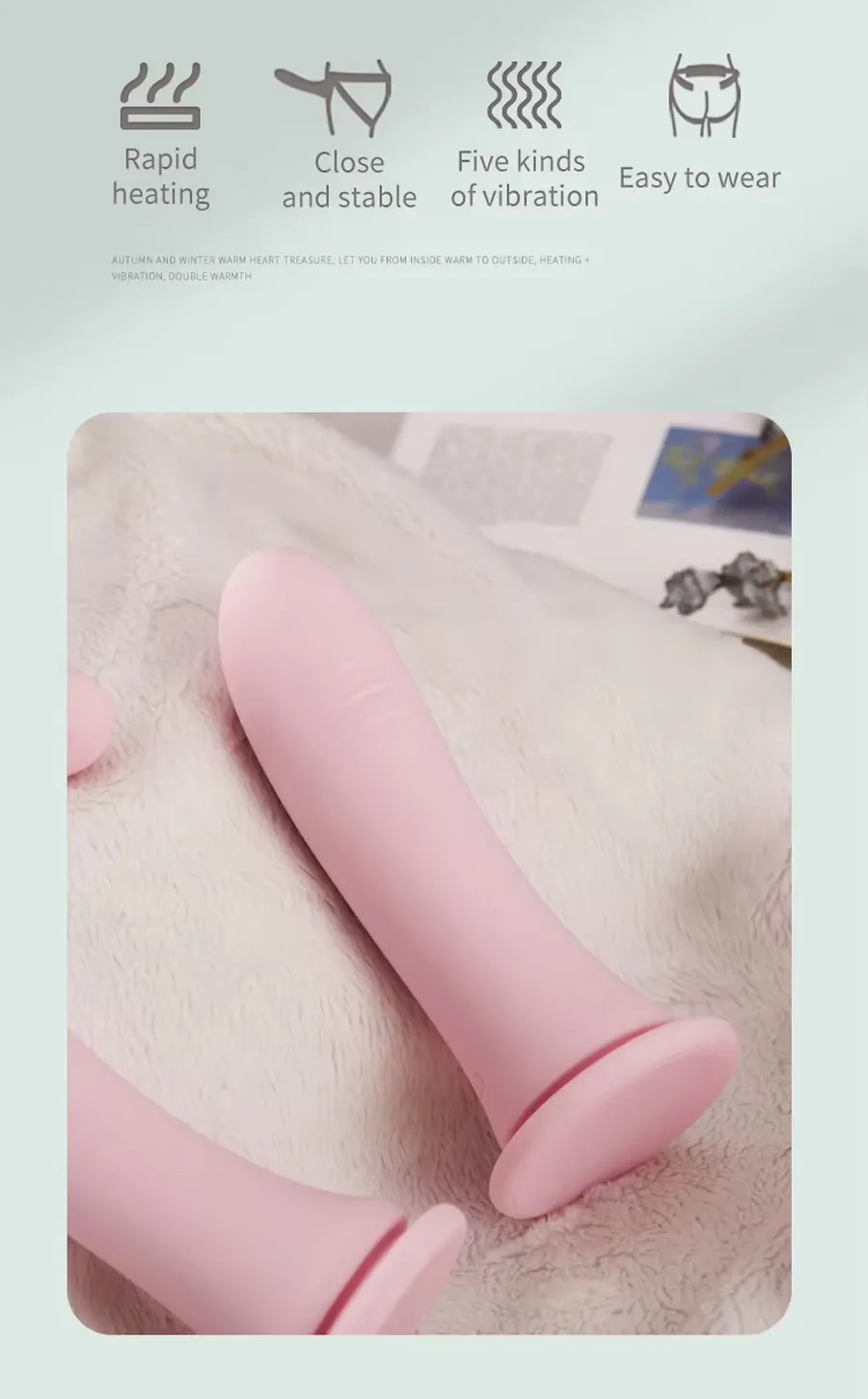 ROOMFUN CH-004M Auto-Heating Strap-On Dildo
