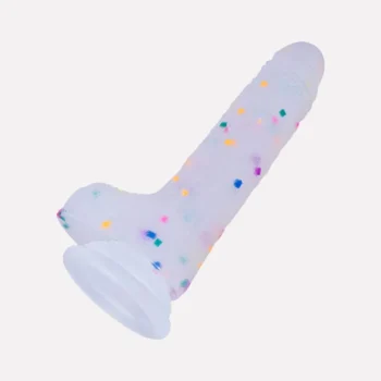 Rainbow Silicone Realistic Dildo with Suction Cup