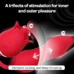 SHD S361 Rose Licking & Thrusting Dual Egg Vibrator 2