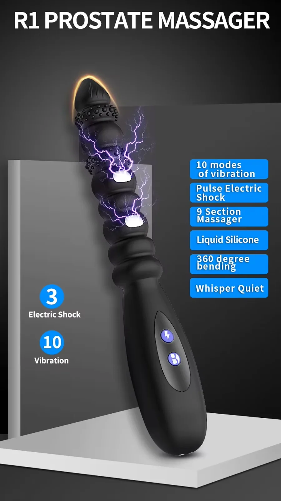 Wowyes MR.B R1 10 Vibrations Prostate Massager