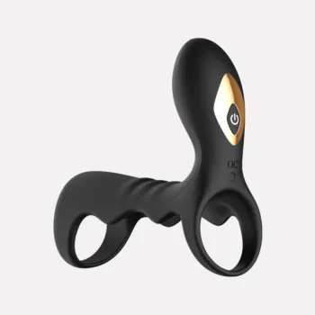 OMYSKY Dual Vibrating Silicone Delay Cock Ring