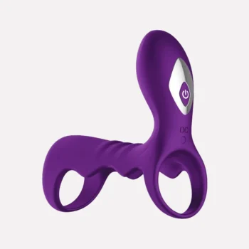 OMYSKY Dual Vibrating Silicone Delay Cock Ring
