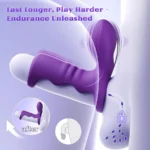 OMYSKY Dual Vibrating Silicone Delay Cock Ring 1