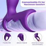 OMYSKY Dual Vibrating Silicone Delay Cock Ring 1