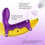 OMYSKY Dual Vibrating Silicone Delay Cock Ring 1