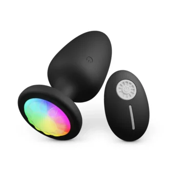 RUBY 10 Light-Up LED Vibrating Remote Butt Plug