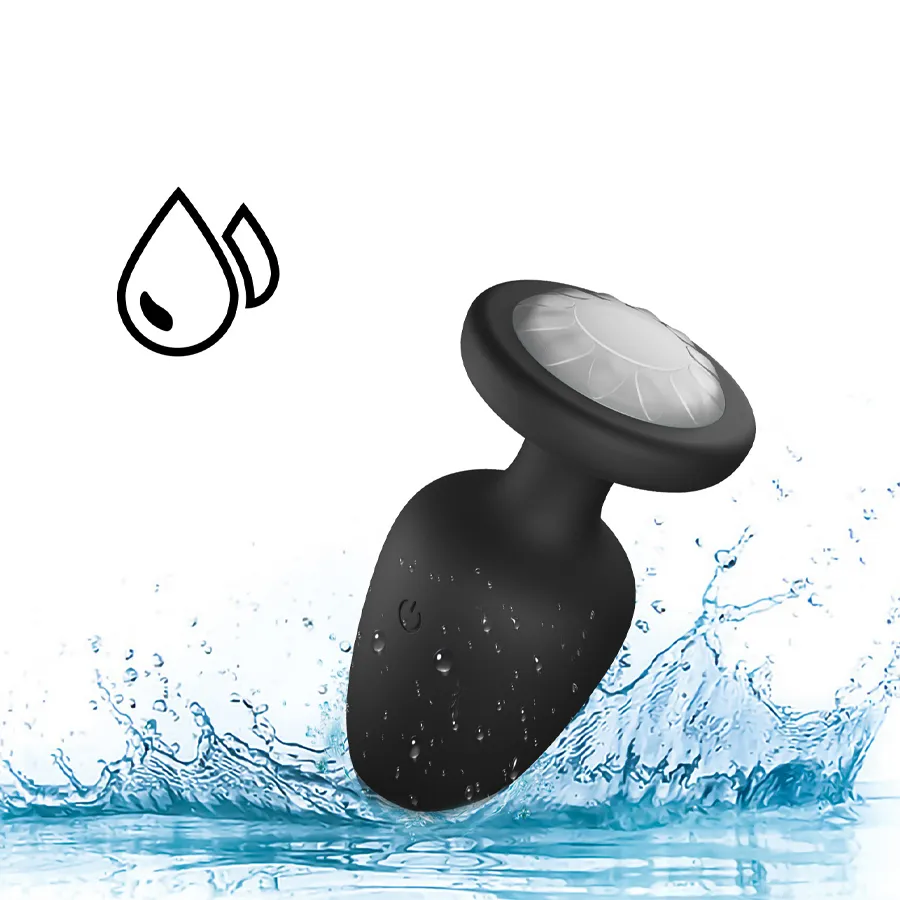 RUBY 10 Light-Up LED Vibrating Remote Butt Plug