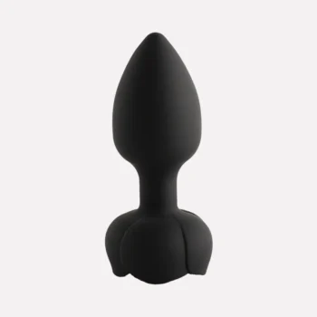 Rose LED Vibrating Butt Plug Relaxing Anal Trainer