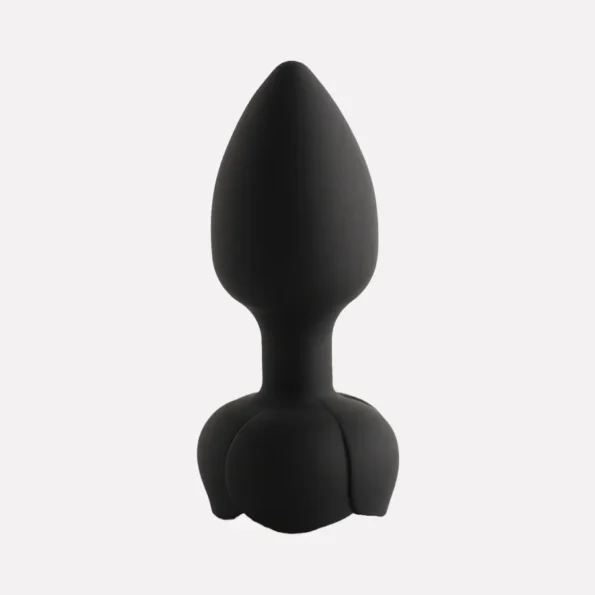 Rose LED Vibrating Butt Plug Relaxing Anal Trainer