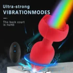 Rose LED Vibrating Butt Plug Relaxing Anales Trainer 2