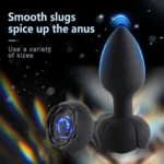 Rose LED Vibrating Butt Plug Relaxing Anales Trainer 2
