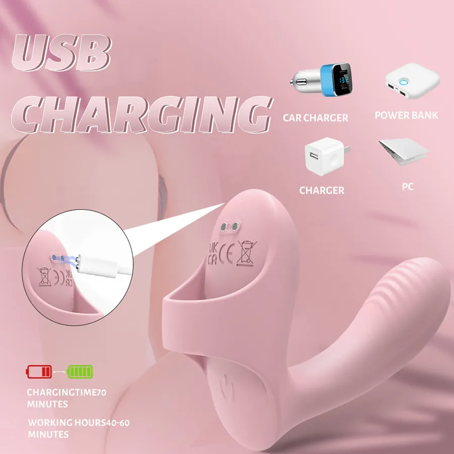 SHD Dual Motor 9 Frequency Finger Vibrator