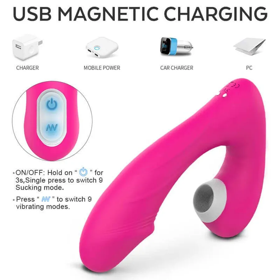 SHD Fierce Wearable Sucking Vibrator with Remote
