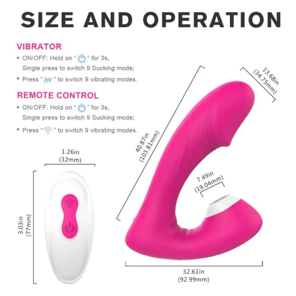 SHD Fierce Wearable Sucking Vibrator with Remote