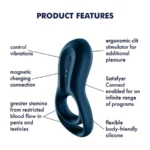 Satisfyer Epic App-Controlled Duo Cock Ring Vibrator for Man 1