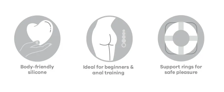 Satisfyer Love Beads Dual-Texture Silicone Anal Trainer