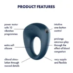 Satisfyer Power Ring Vibrator Boost Performance Cock Ring 1