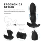 Wistone Remote Control Thrusting Anal Plug with Heat 1
