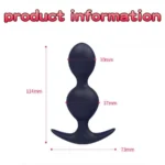 Yunman Petal Remote Control Wearable Anal Beads Plug 1