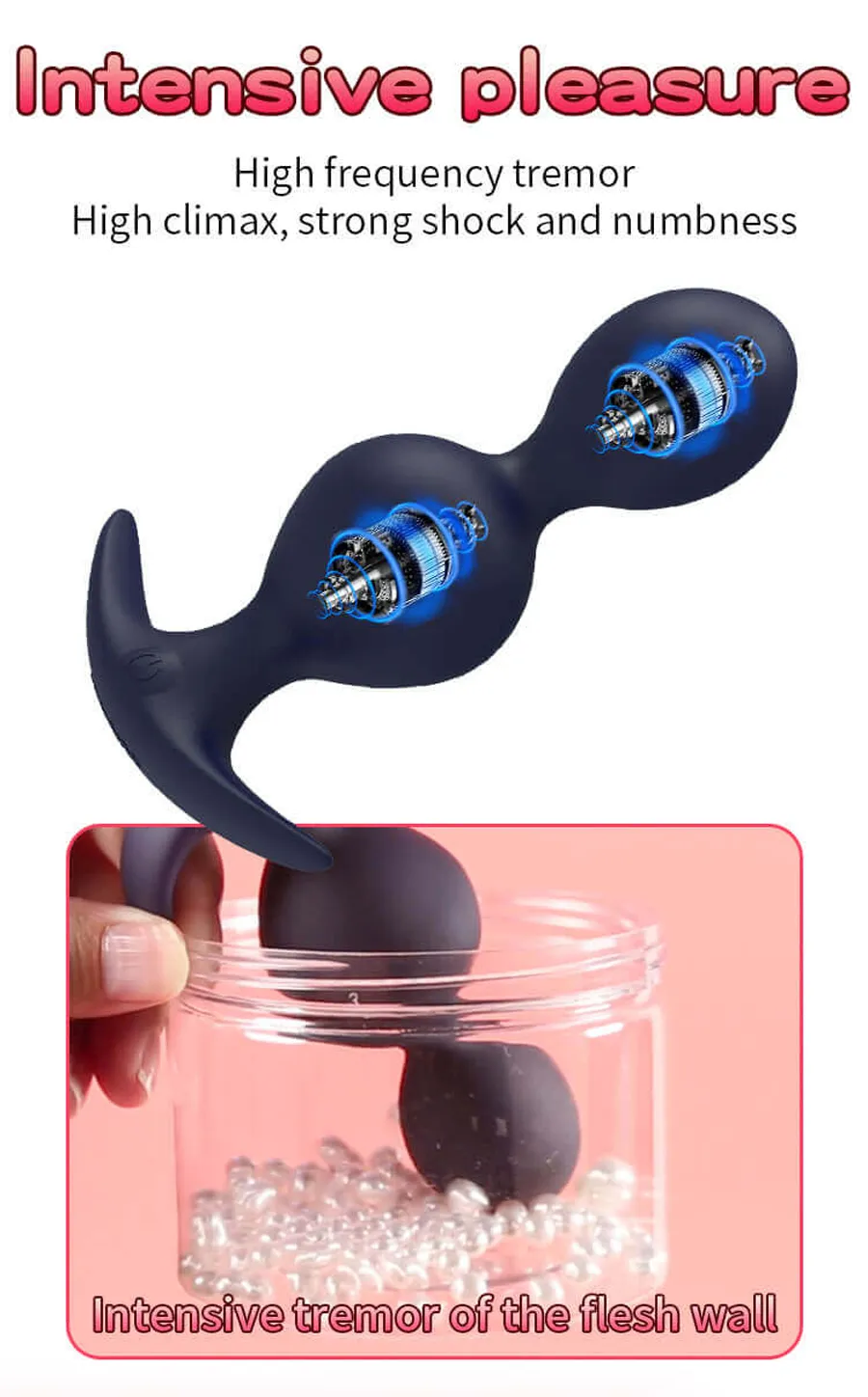 Yunman Petal Remote Control Wearable Anal Beads Plug